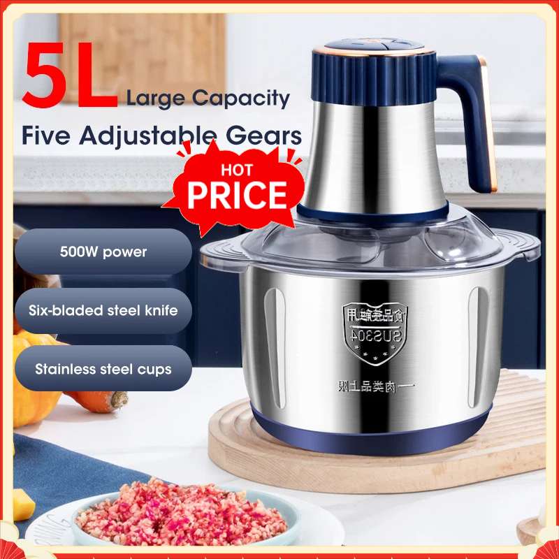 Baby Food For 1 Year Old - Penggiling Daging Listrik 5L, Penghancur Makanan