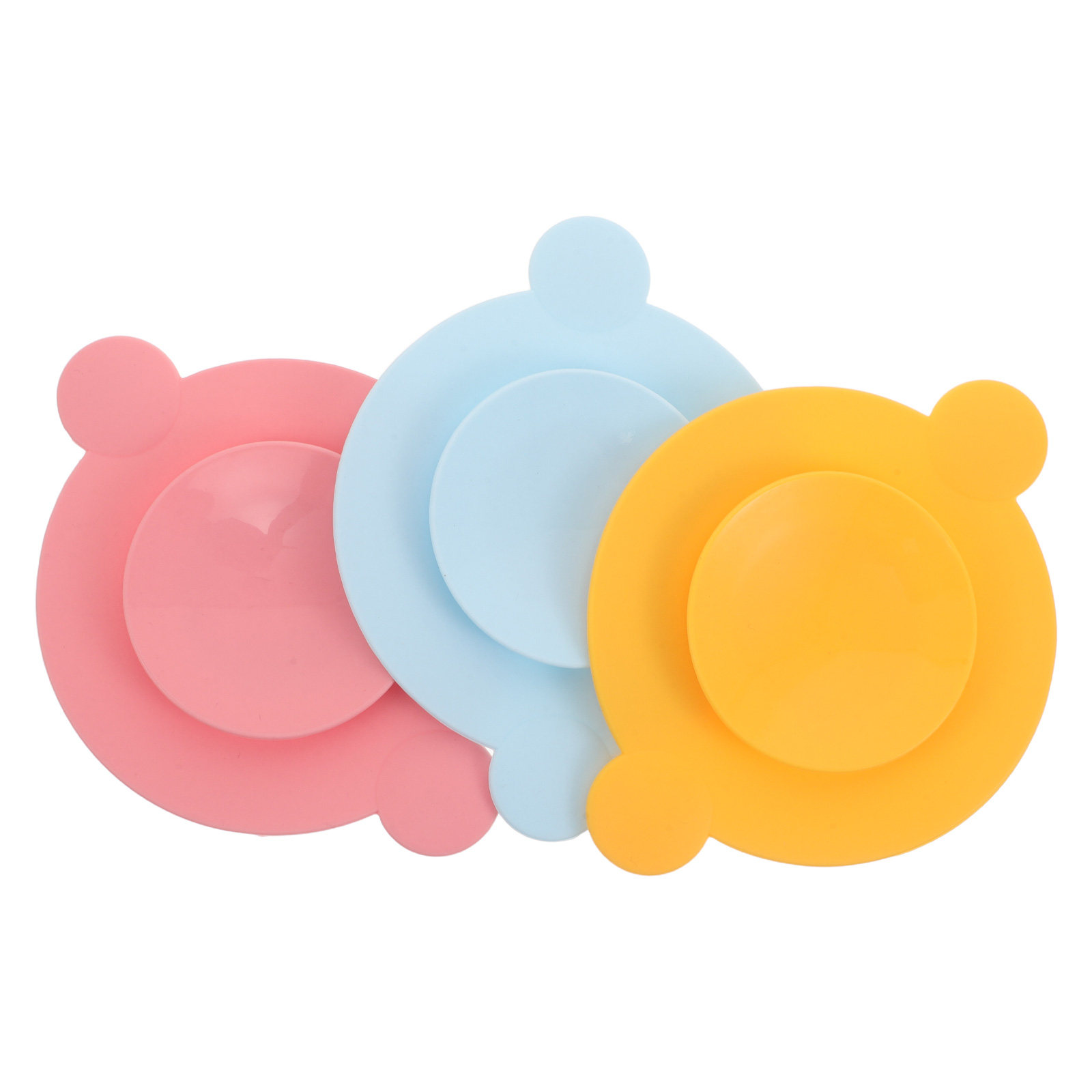 Plate Suction Toddler - 3 Buah Bantalan Pelat Hisap Silikon