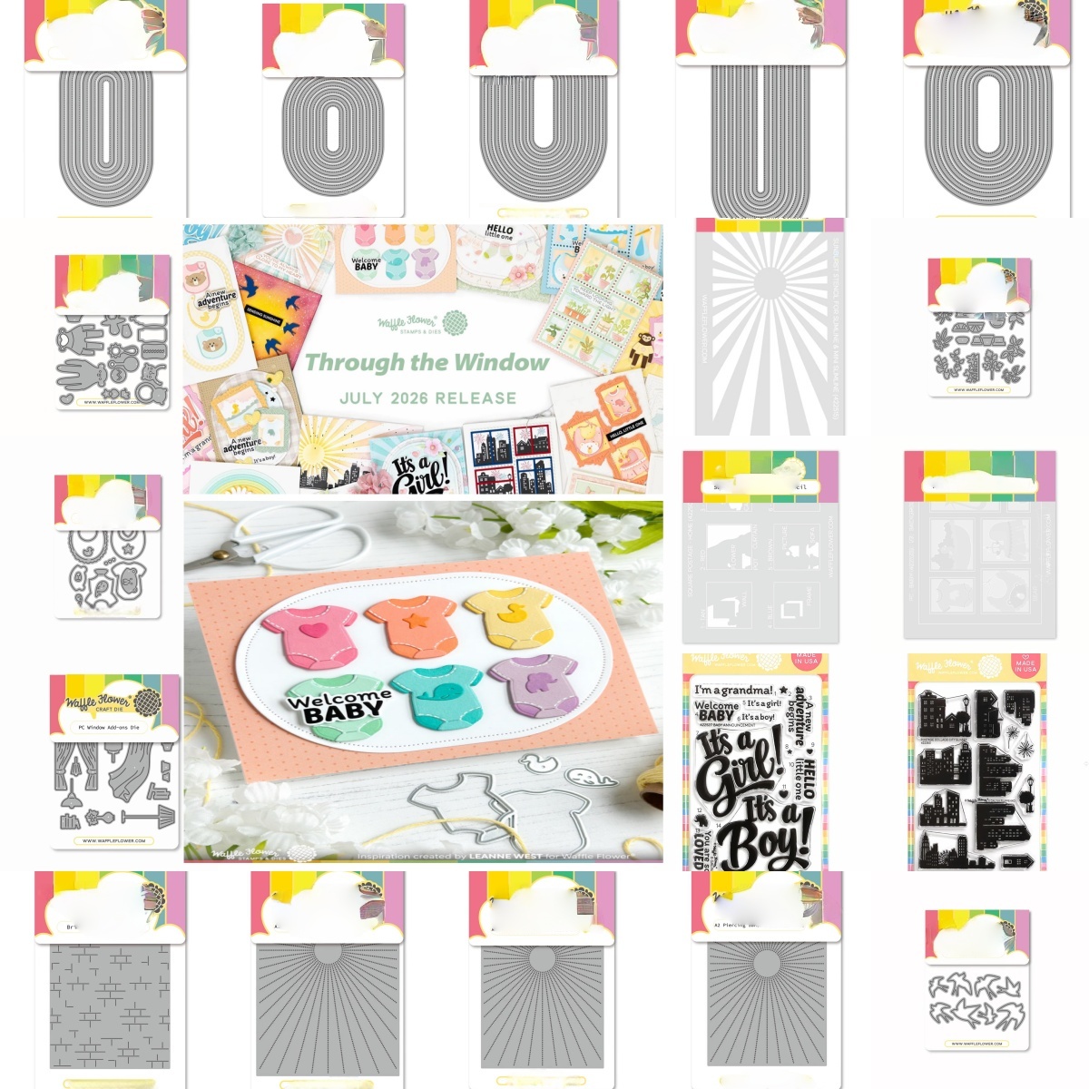Baby Food Fruits - Cetakan Logam Tekstur Sunburst, Stempel Transparan,