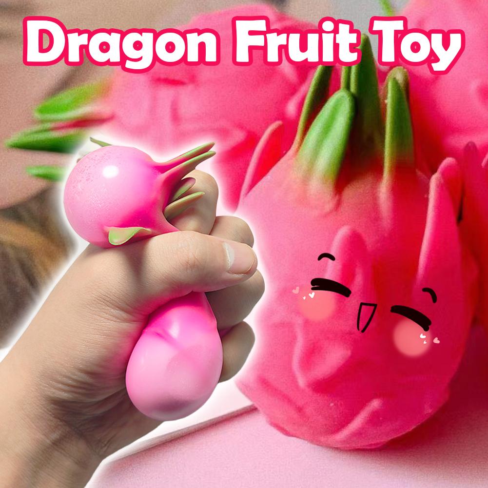 Bola Squish Buah Naga, Hadiah  - Baby Food Fruits ulasan dan harga