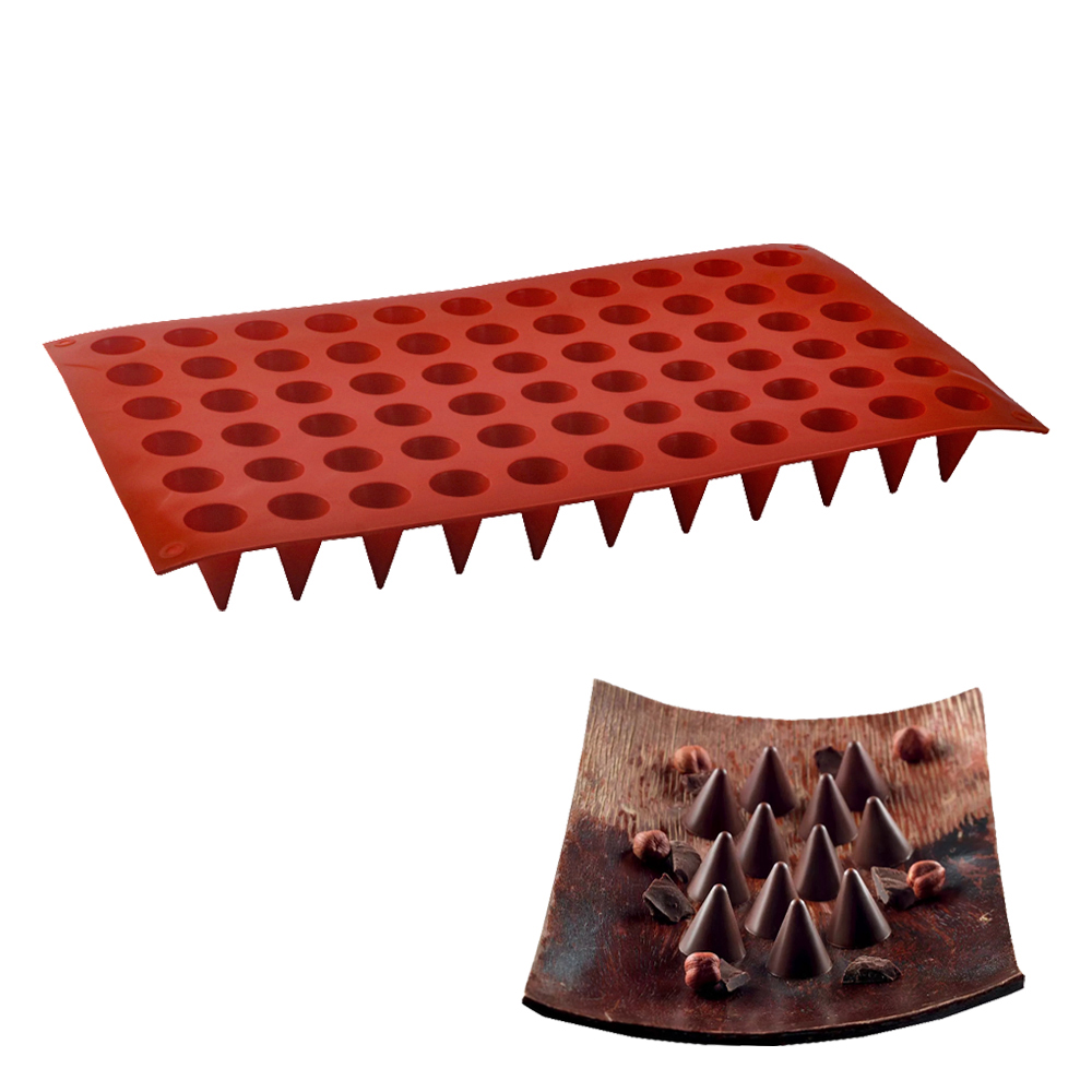 66-sel kerucut coklat cetakan  - Baby Kitchen Food ulasan dan harga