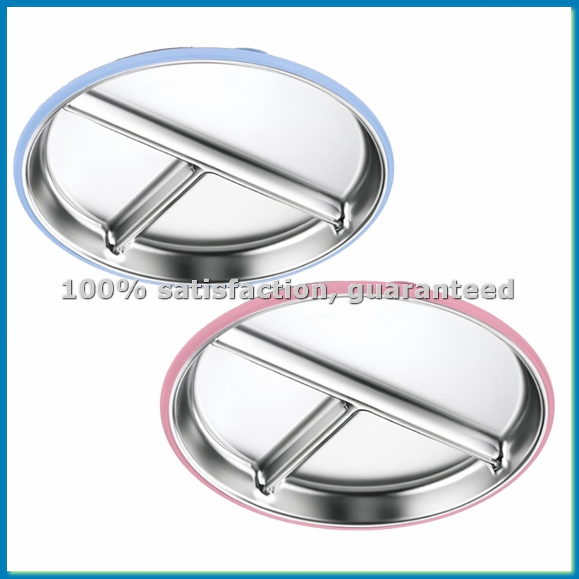 2 Buah Piring Anak Bahan Stain - Plate Suction Toddler ulasan dan harga