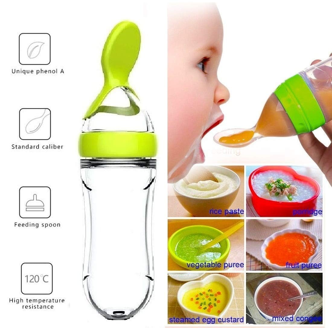 Botol pemberi makan bayi, boto - Self Feed Spoon ulasan dan harga