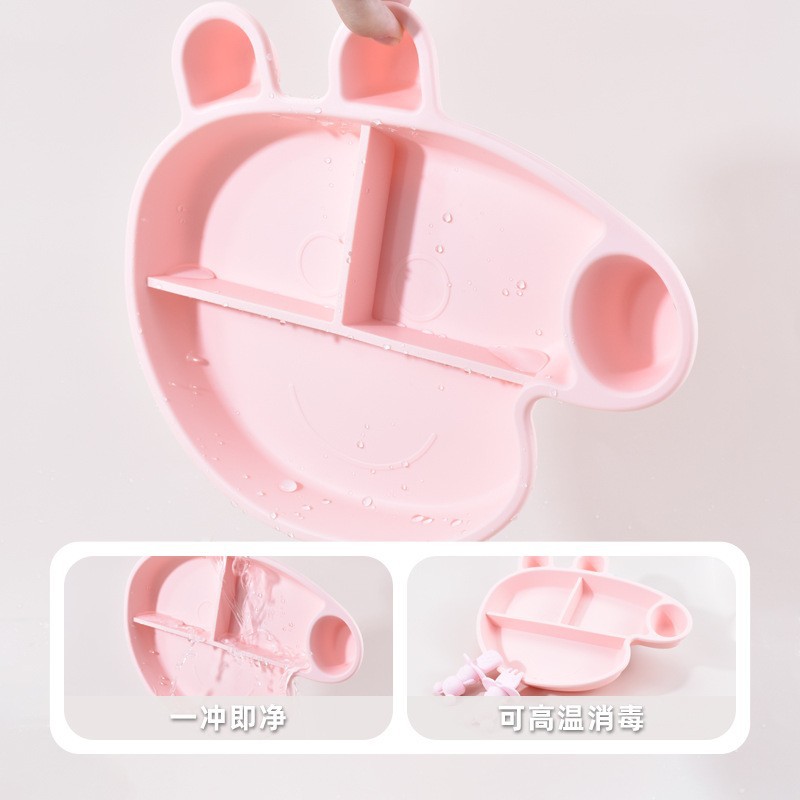 Piring Silikon Kartun Bebas BP - Plate Suction Toddler ulasan dan harga
