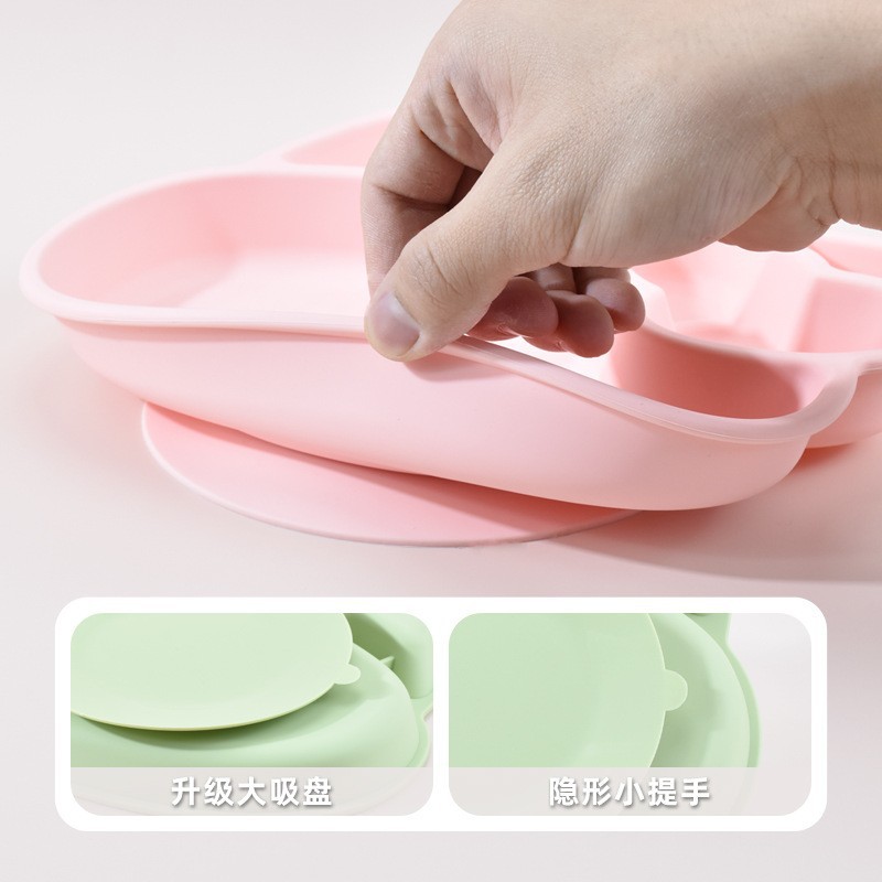 Piring Silikon Kartun Bebas BP - Plate Suction Toddler ulasan dan harga