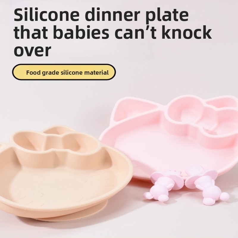 Piring Silikon Kartun Bebas BP - Plate Suction Toddler ulasan dan harga