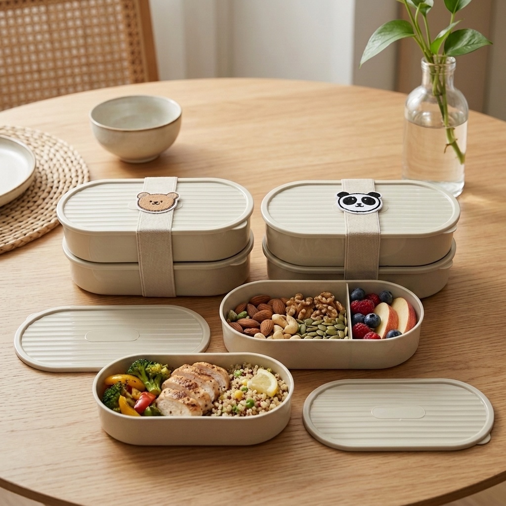 2Pcs/Set Kotak Bento Anak Kart - Baby Food Fruits ulasan dan harga