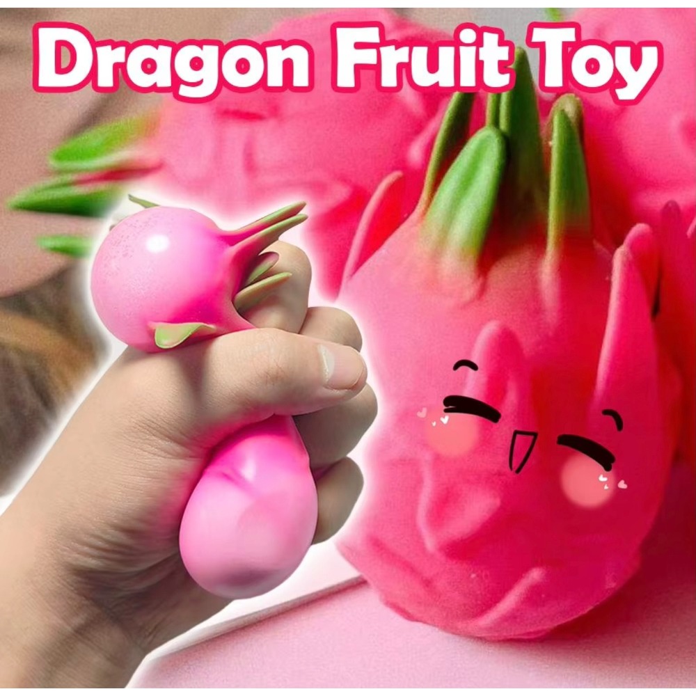 Bola Squish Buah Naga, Hadiah  - Baby Food Fruits ulasan dan harga