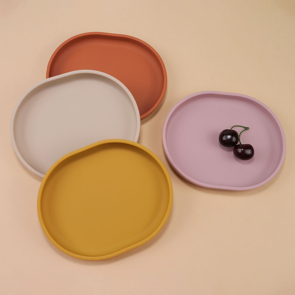 Piring Makan Silikon Aman untu - Plate Suction Toddler ulasan dan harga