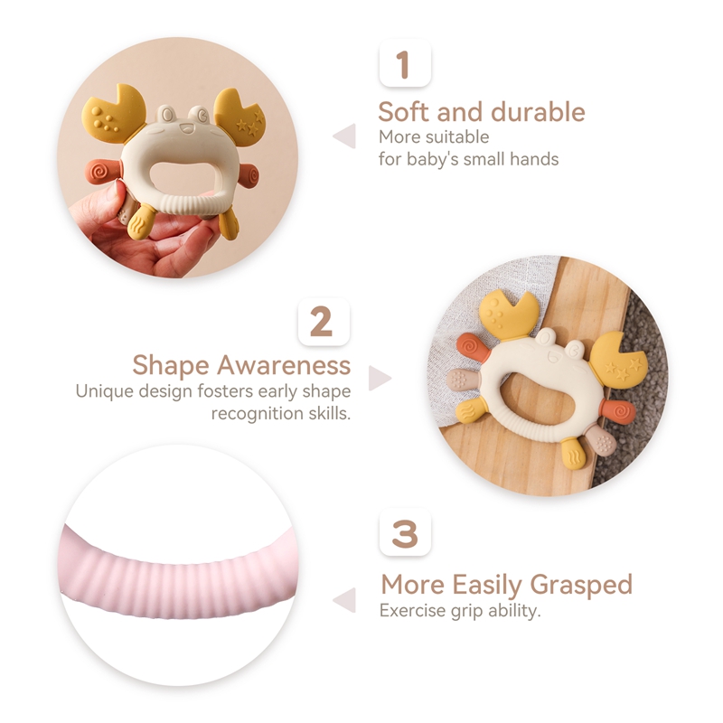 Mainan Kepiting Silikon Multi  - Baby Food Intake ulasan dan harga