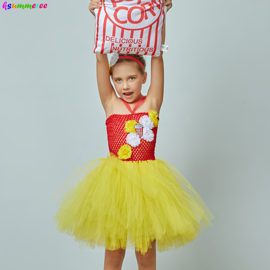 Gaun Tutu Gadis Popcorn Mewah, - Baby Food Intake ulasan dan harga