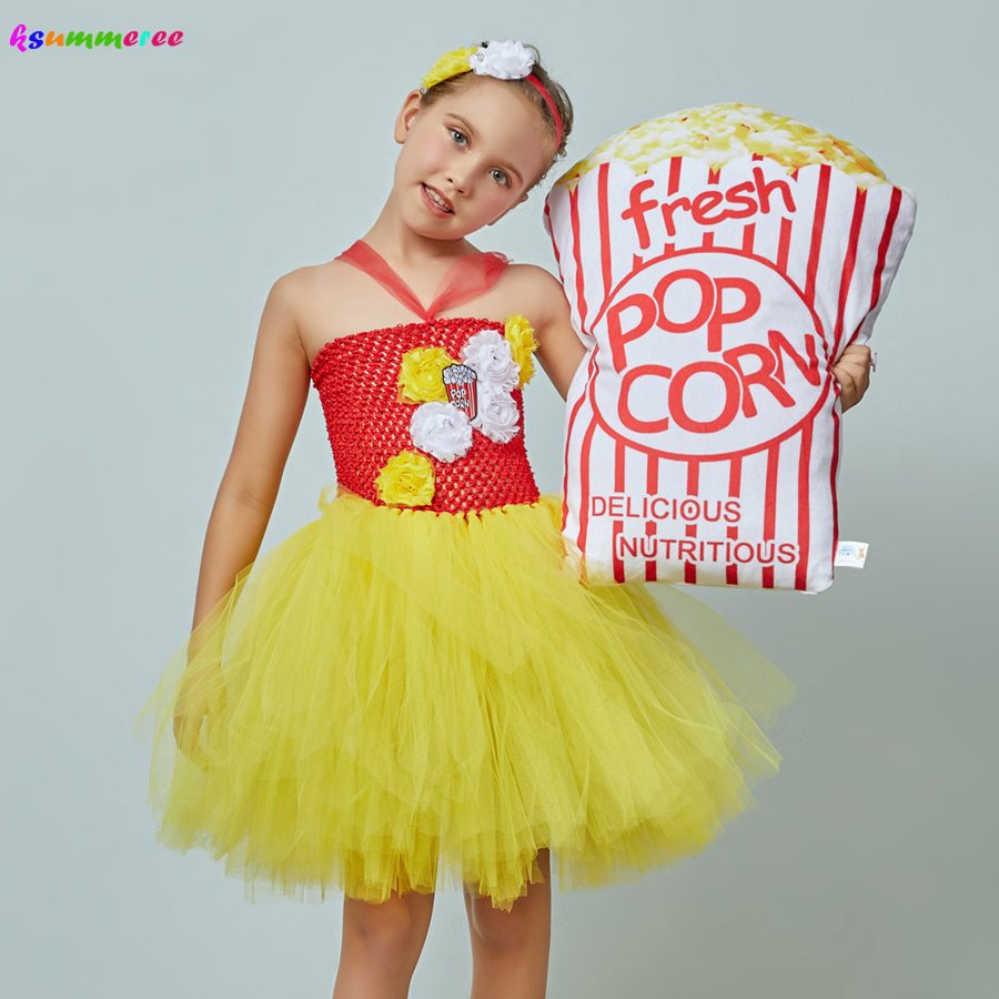 Gaun Tutu Gadis Popcorn Mewah, - Baby Food Intake ulasan dan harga