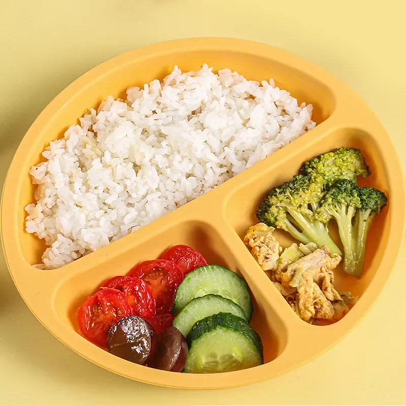 Peralatan makan bayi silikon,  - Plate Suction Toddler ulasan dan harga