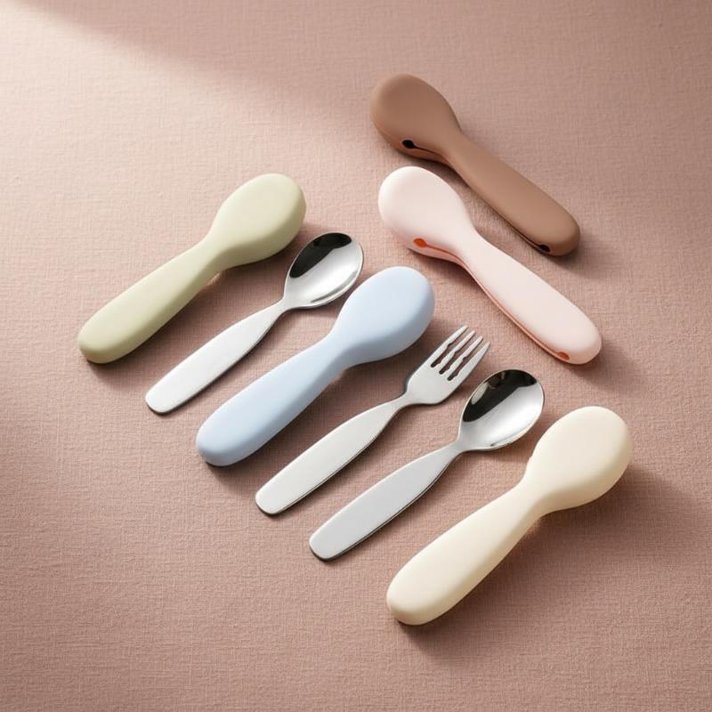 Set Sendok dan Garpu Anak dari - Self Feed Spoon ulasan dan harga