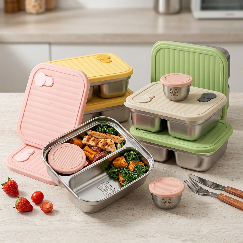 Wadah Makan Siang Stainless St - Baby Food Fruits ulasan dan harga